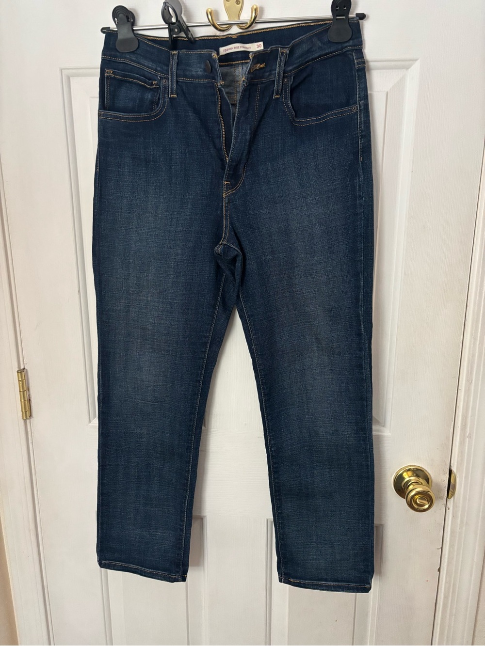 Levi's Dark Blue Straight Leg Women's Jeans